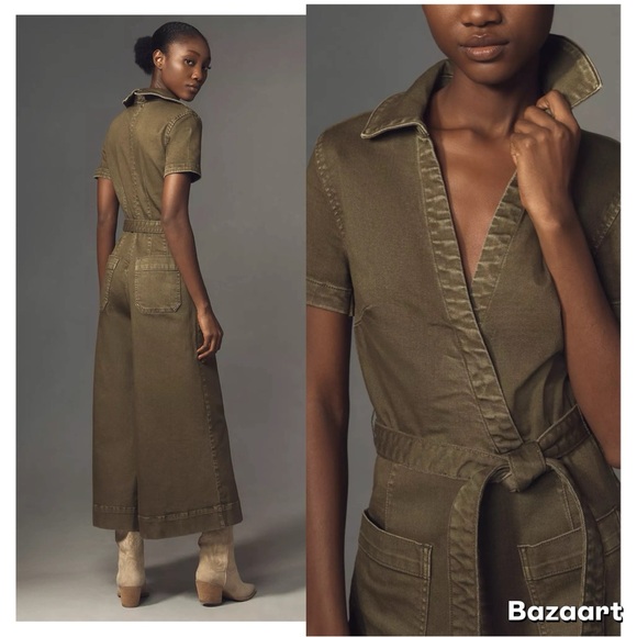 NWT Anthropologie The Colette Denim Wrap Jumpsuit by Maeve
Size 4 - Picture 9 of 11